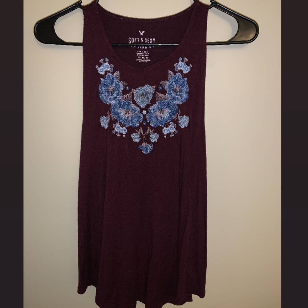 Soft and Sexy Embroidered Tank Top